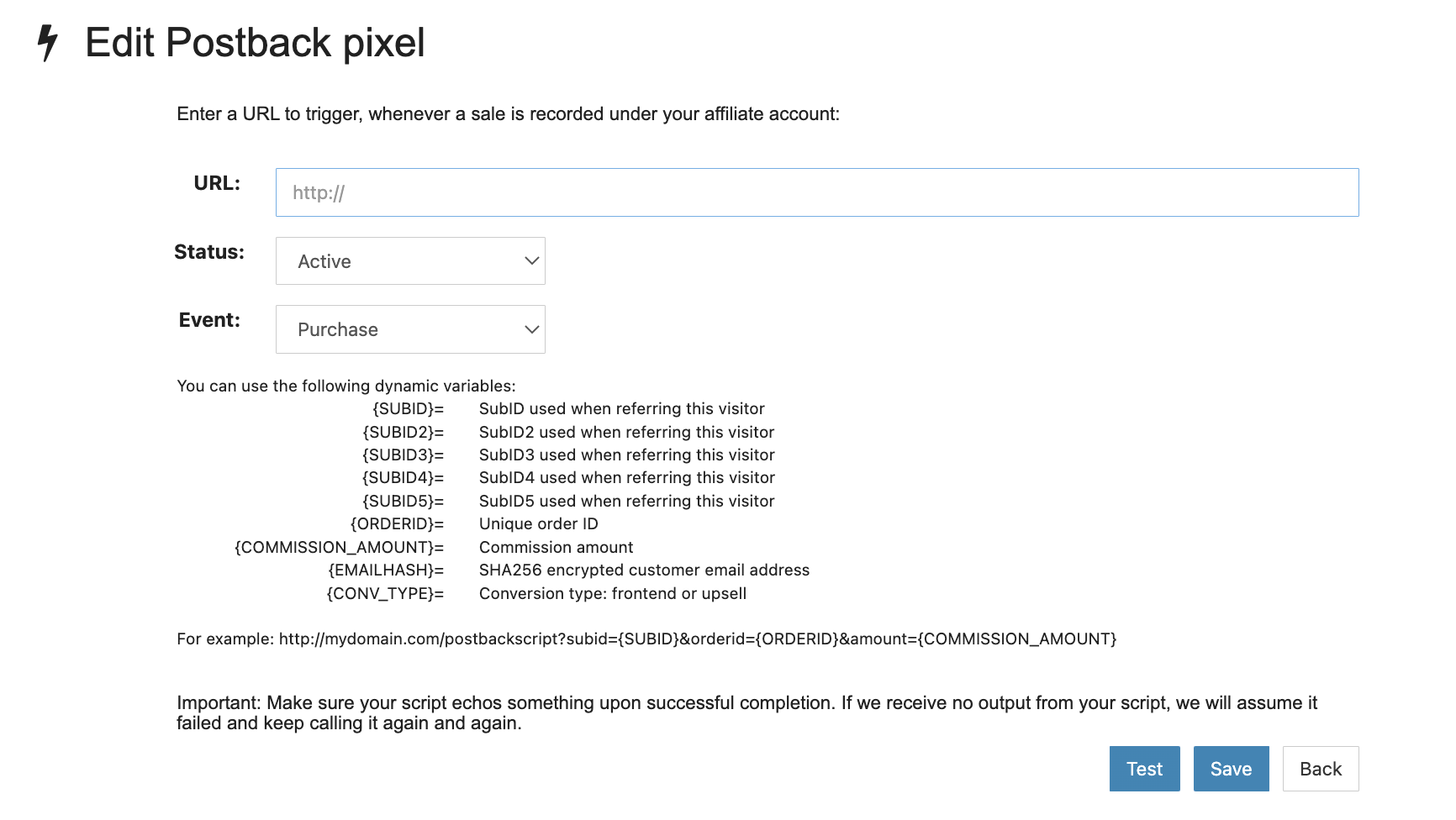 Setting a global PIxel with Buygoods